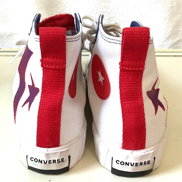 Converse UNT1TL3D High Top Sneakers Red White Blue Sz 7 men’s/ Sz 9 women’s - Picture 7 of 11
